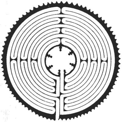 FIG. 2.—Maze in Chartres Cathedral.