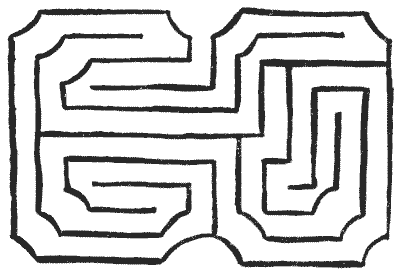 FIG. 13.—By the Designers of Hampton Court Maze.