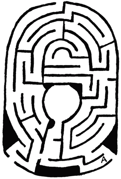 FIG. 17.—Maze formerly at South Kensington.